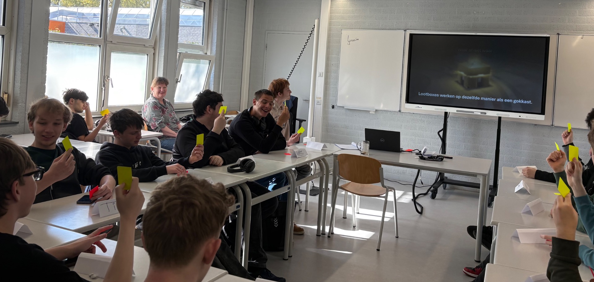 Interactieve gastles van ImpactWijs op het ROC van Flevoland